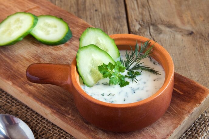 soupe minceur au yaourt au concombre